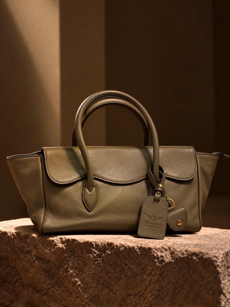 Olive Green Boat Bag