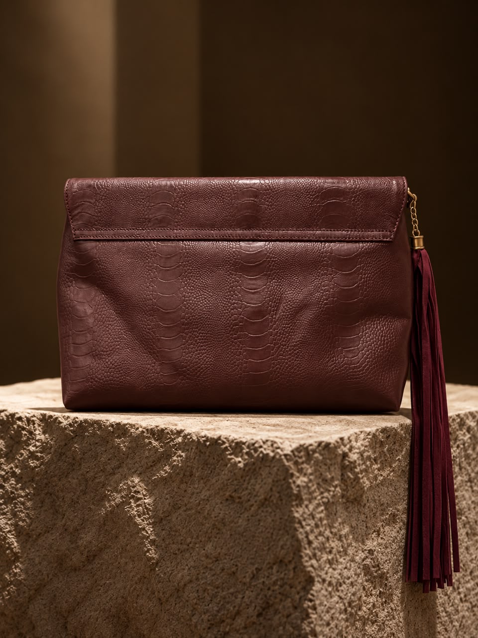 Burgundy Aura Clutch