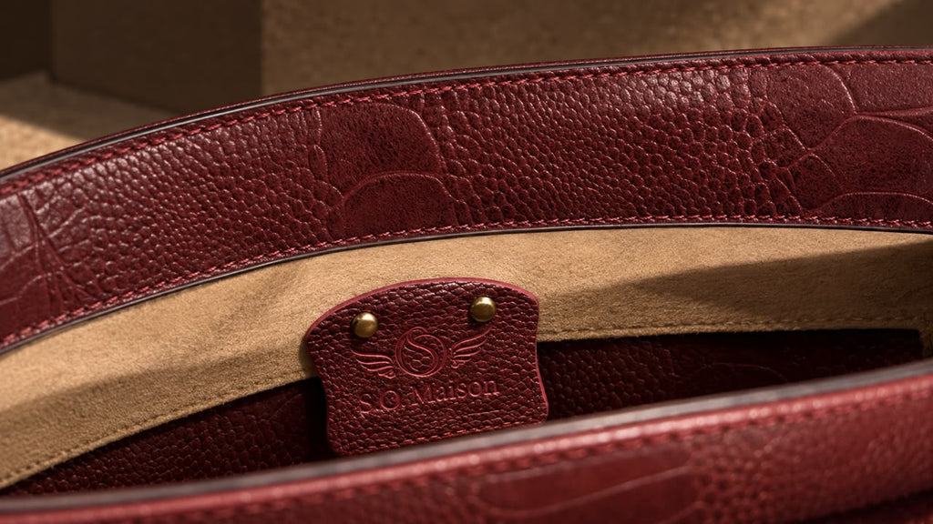 Burgundy Aura Clutch