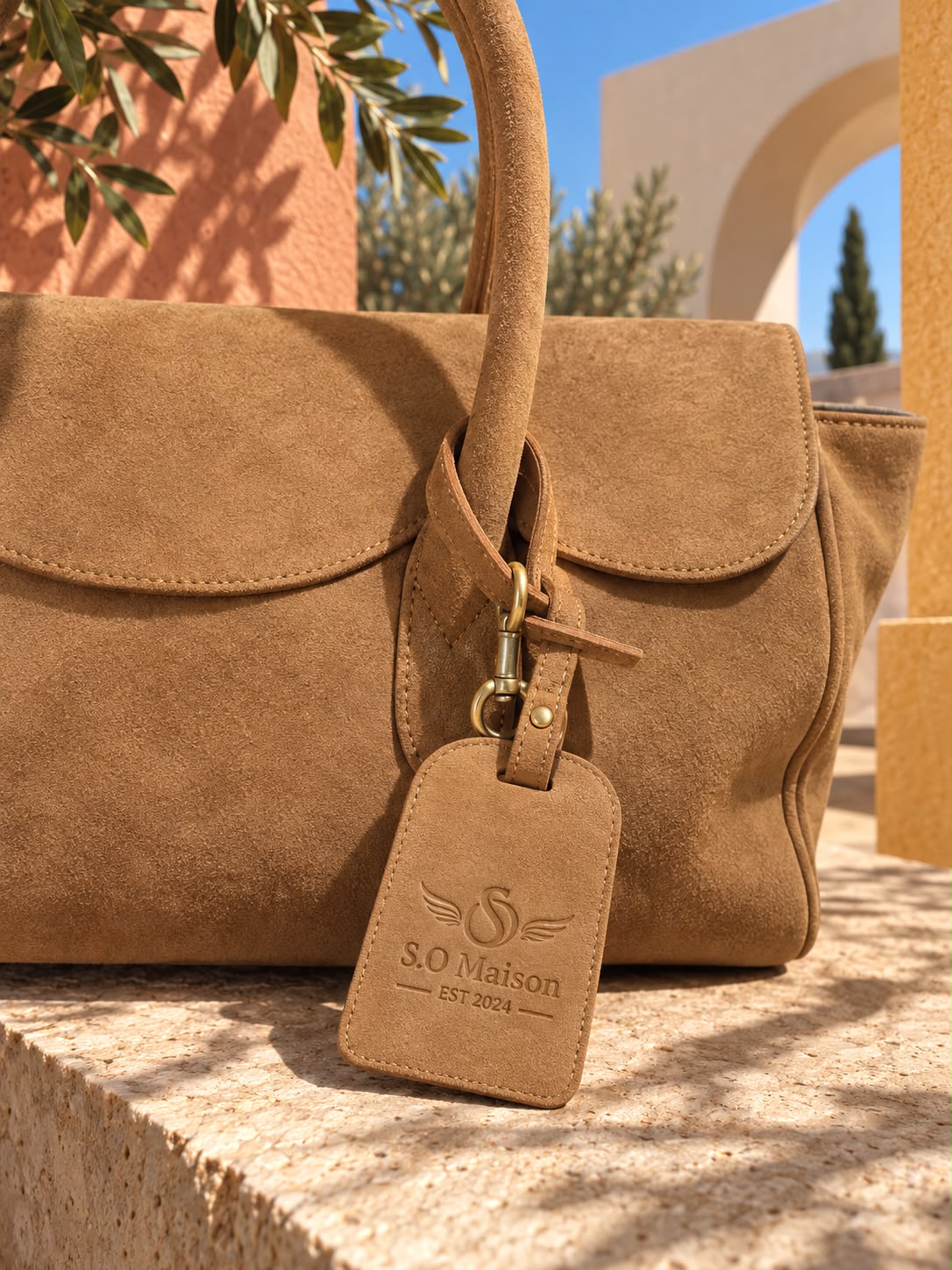 Suede Cafe Boat Bag