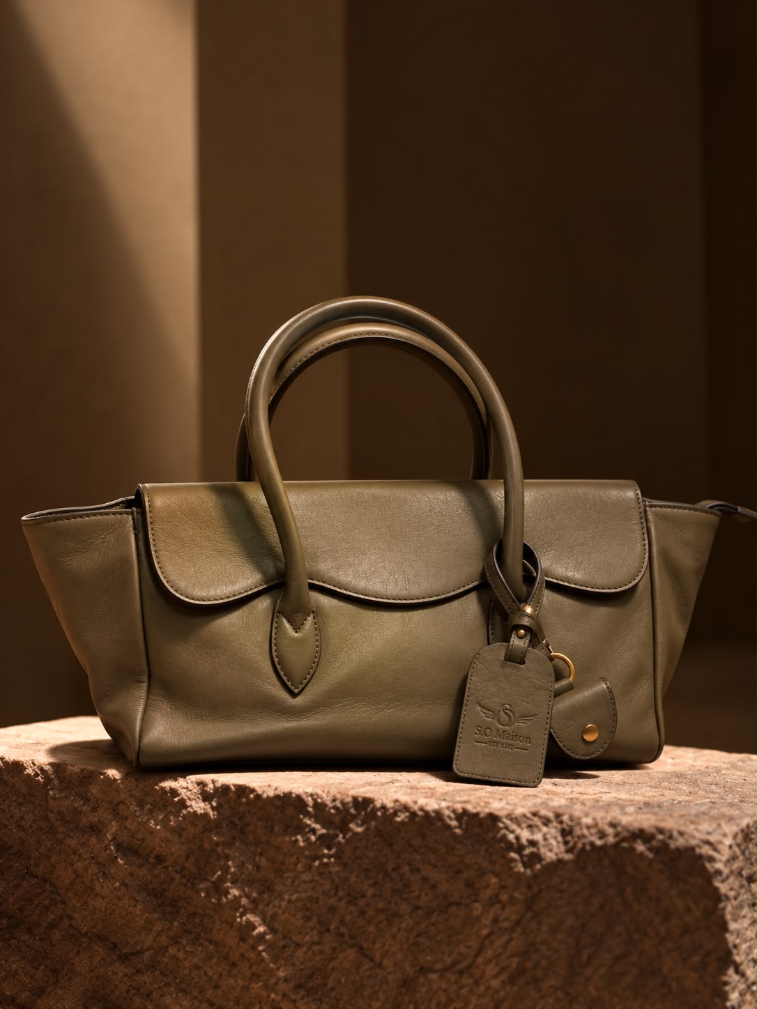 Olive Green Boat Bag